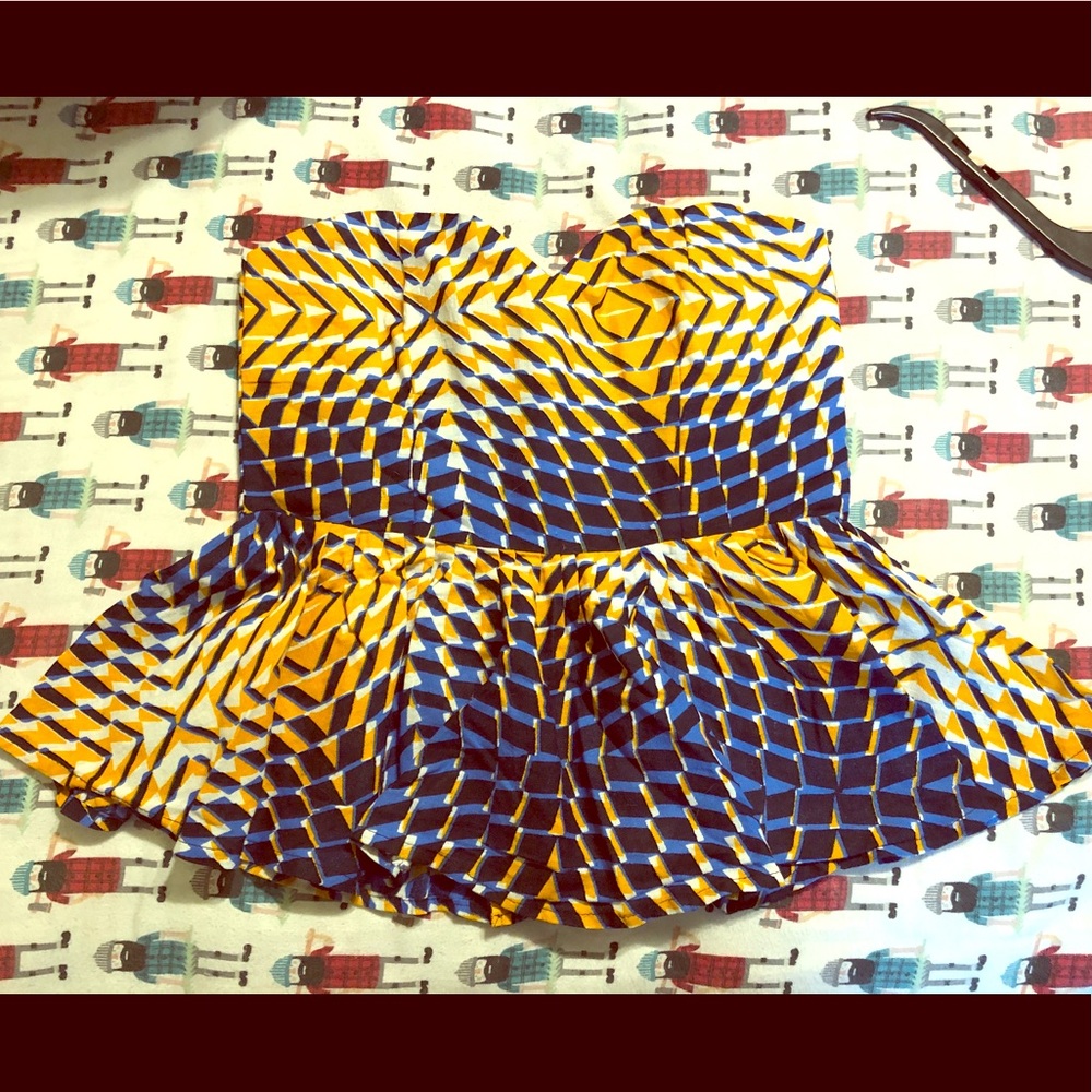 Vintage handmade peplum blouse